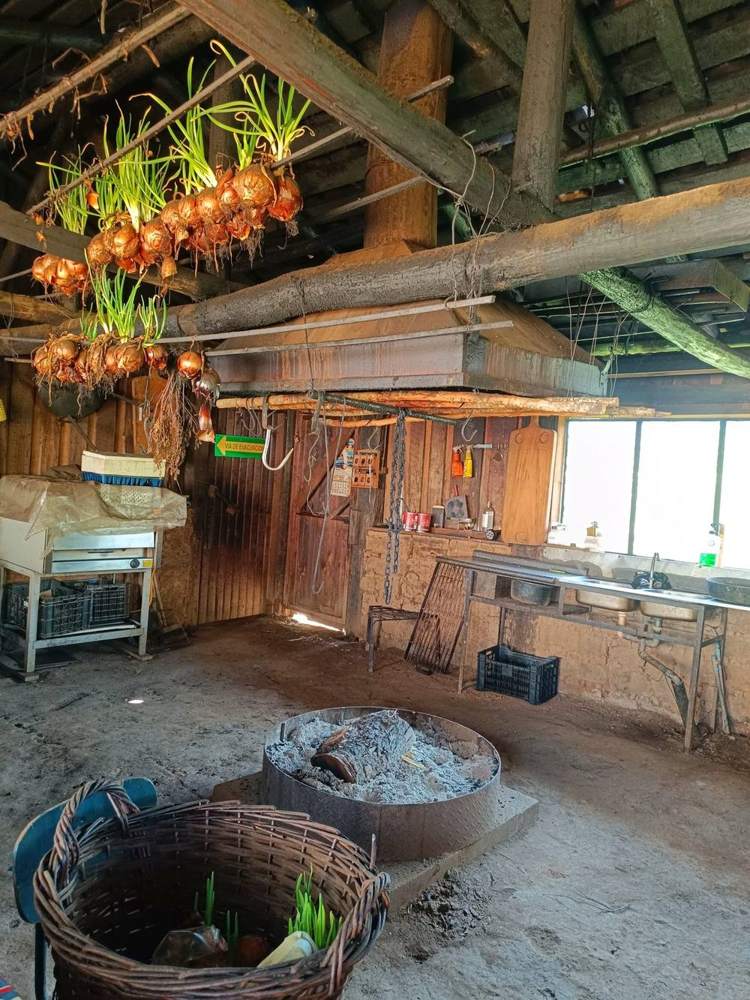 La histórica cocina a fogón del campo
